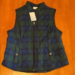 Croft & Barrow Blue and Green Quilted Vest